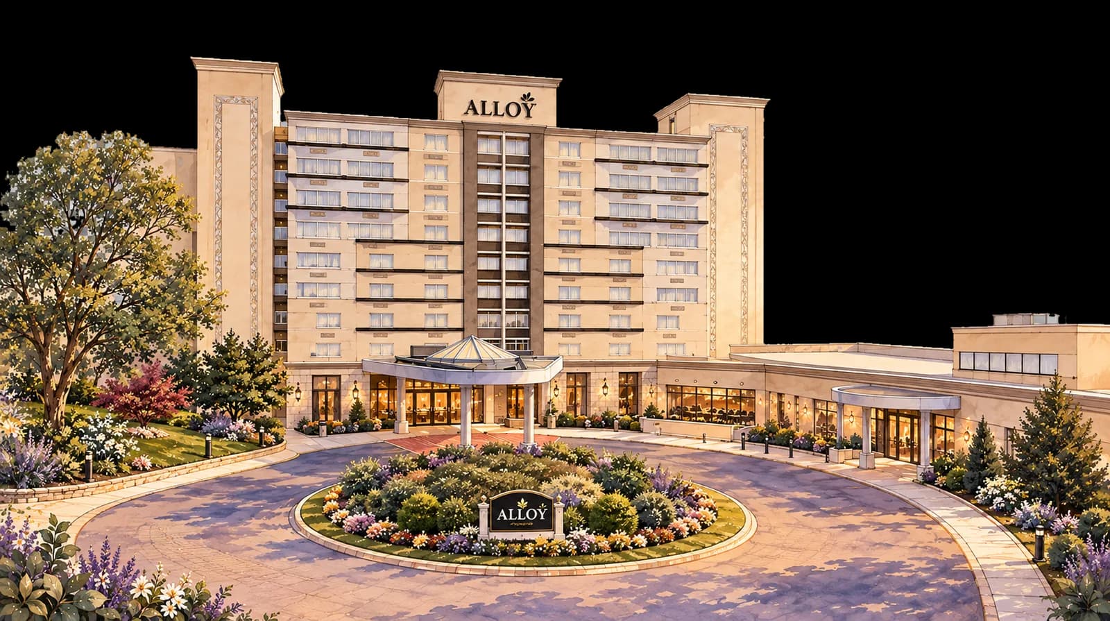 Illustration of The Alloy hotel